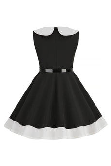 Czarna Sukienka Vintage Dla Dziewczynki