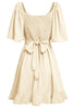 Załaduj obraz do przeglądarki galerii, Morela Mini Sukienki Letnie z Krótki Rękaw