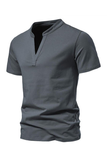 V-neck Letnie bluzki z krótkim rękawem Męskie bluzki