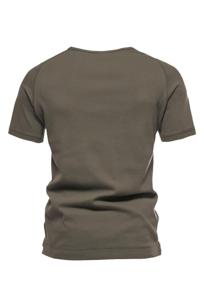 Załaduj obraz do przeglądarki galerii, Guziki Lato z krótkim rękawem Casual T-shirt męski