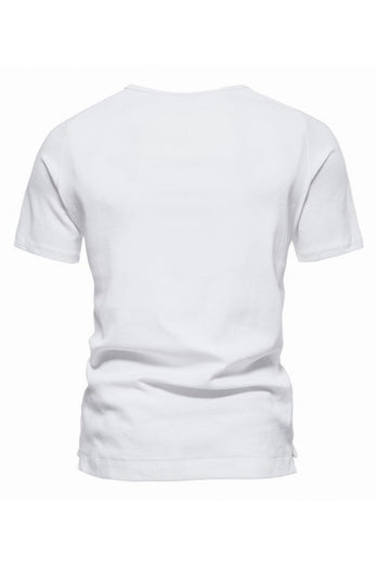 Guziki Lato z krótkim rękawem Casual T-shirt męski