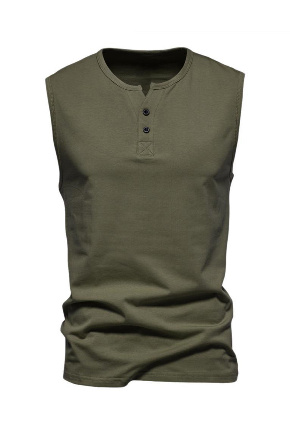 Summer Sleeveless Buttony Męska koszulka