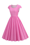 Sukienka Polka Dots Swing 1950s