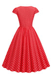 Sukienka Polka Dots Swing 1950s