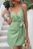 Załaduj obraz do przeglądarki galerii, Zielony Łańcuszek Wrap Krótka Sukienki Letnie