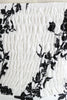 Załaduj obraz do przeglądarki galerii, Dekolt Halter Kwiatowy Nadruk Biała Sukienka Retro Lata 50