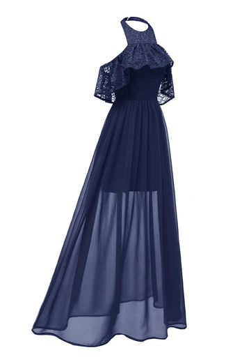 Bordowa Tiulowa Sukienka Vintage Z Koronką