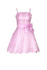 Załaduj obraz do przeglądarki galerii, Różowa Cienkich Ramiączkach Sukienka Retro Lata 50