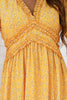 Załaduj obraz do przeglądarki galerii, Żółta Sukienka Maxi Z Długim Rękawem W Kwiaty W Stylu Boho