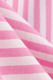 Sukienka Pink Stripes Halter Swing 1950