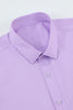 Załaduj obraz do przeglądarki galerii, Męska fioletowa koszula bez zmarszczek z solidnym długim rękawem