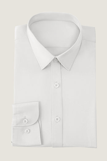 Biała koszula z długim rękawem Męska koszula