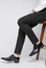 Załaduj obraz do przeglądarki galerii, Czarne Sznurowane Męskie Skórzane Buty Wsuwane Formalne