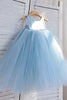 Załaduj obraz do przeglądarki galerii, Tiulowa Niebieski Sukienki Dla Dziewczynek na Wesele