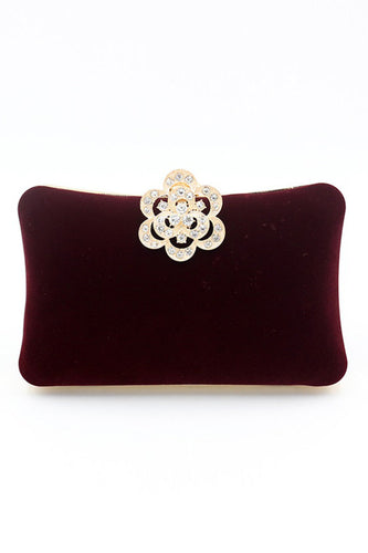 Burgundy Velvet Torba na łańcuszk