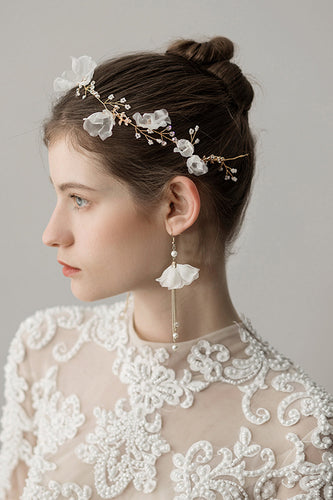 Kolczyki z koralikami Flower Bridal Headband