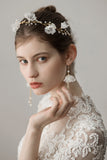 Kolczyki z koralikami Flower Bridal Headband