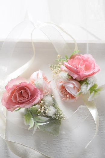 Róż kwiatowy Gorset Corsage na ślub