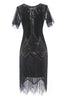 Załaduj obraz do przeglądarki galerii, Cekinowa Sukienka Flapper Z Frędzle Sukienka Lata 20