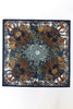 Załaduj obraz do przeglądarki galerii, Niebieskie liście Drukowany kwadratowy szalik