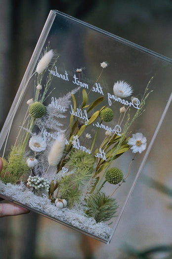 Akrylowa ramka na zdjęcia do tłoczonych kwiatów