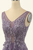 Załaduj obraz do przeglądarki galerii, Tiulowa fioletowa sukienka na studniówkę