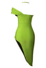 Załaduj obraz do przeglądarki galerii, Zielona Cienkich Ramiączkach Sukienka Koktajlowa