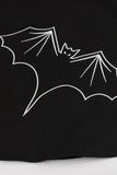Czarna sznurowana sukienka Halloween w stylu vintage