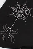Czarna sznurowana sukienka Halloween w stylu vintage