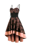 Blush Lace Sukienka na Halloween High-low