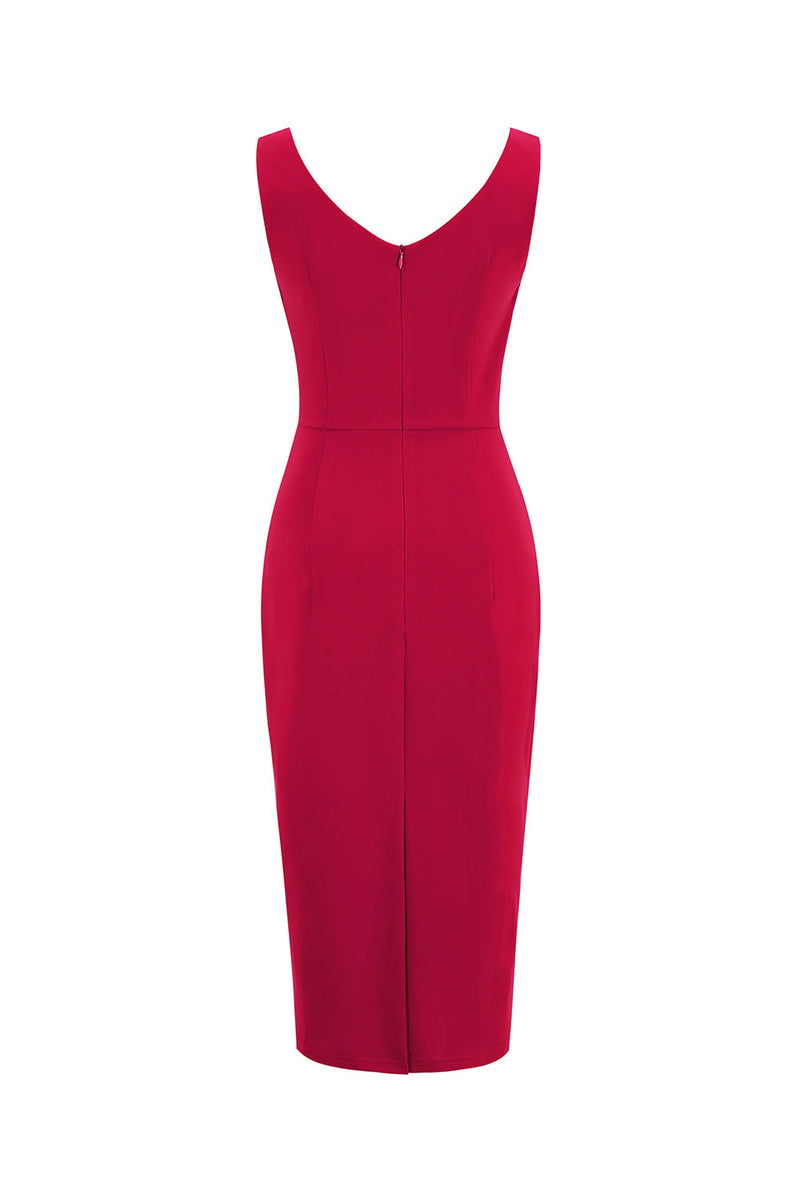 Załaduj obraz do przeglądarki galerii, Czerwona sukienka Bodycon Vintage 1960s