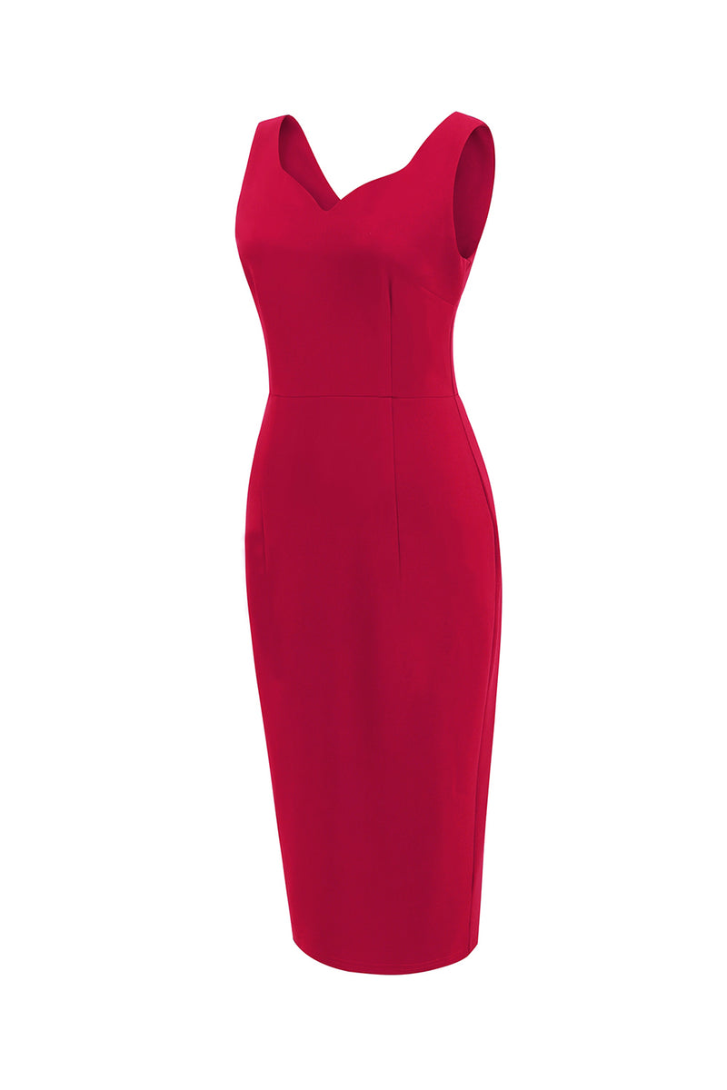 Załaduj obraz do przeglądarki galerii, Czerwona sukienka Bodycon Vintage 1960s