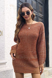 Coffee Mini Knitted Sweater Dress (Pasek nie jest wliczony w cenę)