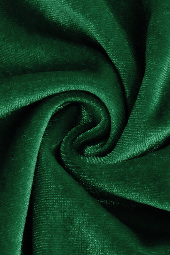 Zielona Sukienka Aksamitna Sukienka W Stylu Vintage