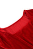 Załaduj obraz do przeglądarki galerii, Red Velvet Midi A-line Vintage Sukienka
