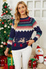 Załaduj obraz do przeglądarki galerii, Bluza ze Wzorem Fawn Jacquard Pullover Christmas Tree