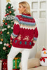 Załaduj obraz do przeglądarki galerii, Bluza ze Wzorem Fawn Jacquard Pullover Christmas Tree