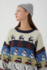 Załaduj obraz do przeglądarki galerii, Bluza Ze Wzorem Retro Loose Christmas Element