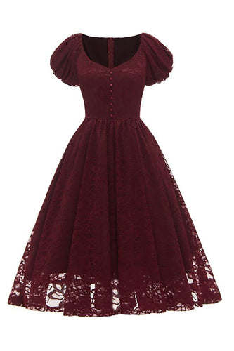 Burgundia Koronkowa Sukienki Na Wesele z Koralikami