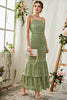 Załaduj obraz do przeglądarki galerii, Zielona Cienkich Ramiączkach Koronkowa Sukienki Na Studniówke