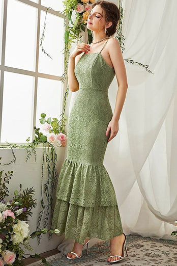 Zielona Cienkich Ramiączkach Koronkowa Sukienki Na Studniówke