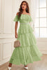 Załaduj obraz do przeglądarki galerii, Zielona Sukienki Na Studniówke Z Odkrytymi Ramionami