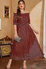Załaduj obraz do przeglądarki galerii, Czerwona Plus Size Sukienki W Groszki z Odkrytymi Ramionami