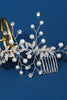 Załaduj obraz do przeglądarki galerii, Ręcznie robione perły Rhinestone Akcesoria do włosów ślubnych