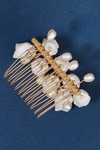 Ręcznie robiona kwiatowa główka z żywicy perłowej