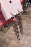 Rhinestone Tassel Długie kolczyki