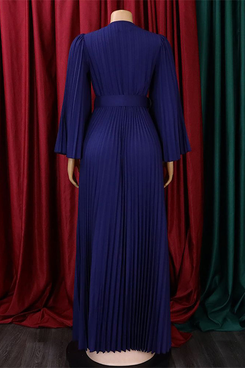 Załaduj obraz do przeglądarki galerii, Błękitna Sukienki Na Wesele Z Dlugim Rekawem
