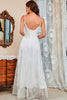 Załaduj obraz do przeglądarki galerii, Białe Cienkich Ramiączkach Sukienki Wieczorowe