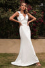Załaduj obraz do przeglądarki galerii, Białe Syrena Długa Sukienki Wieczorowe