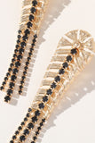 Alloy Rhinestones Vintage Boho Leaf Tassel Kolczyki